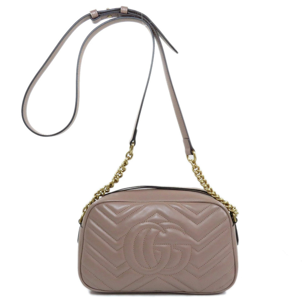 Gucci Bag Shoulder GG Marmont Leather Black